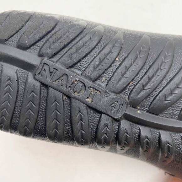 Naot Rapoka Women's Tan Gold Black Leather Slip On Comfort Shoes Size 10 EU 41 - Picture 8 of 8